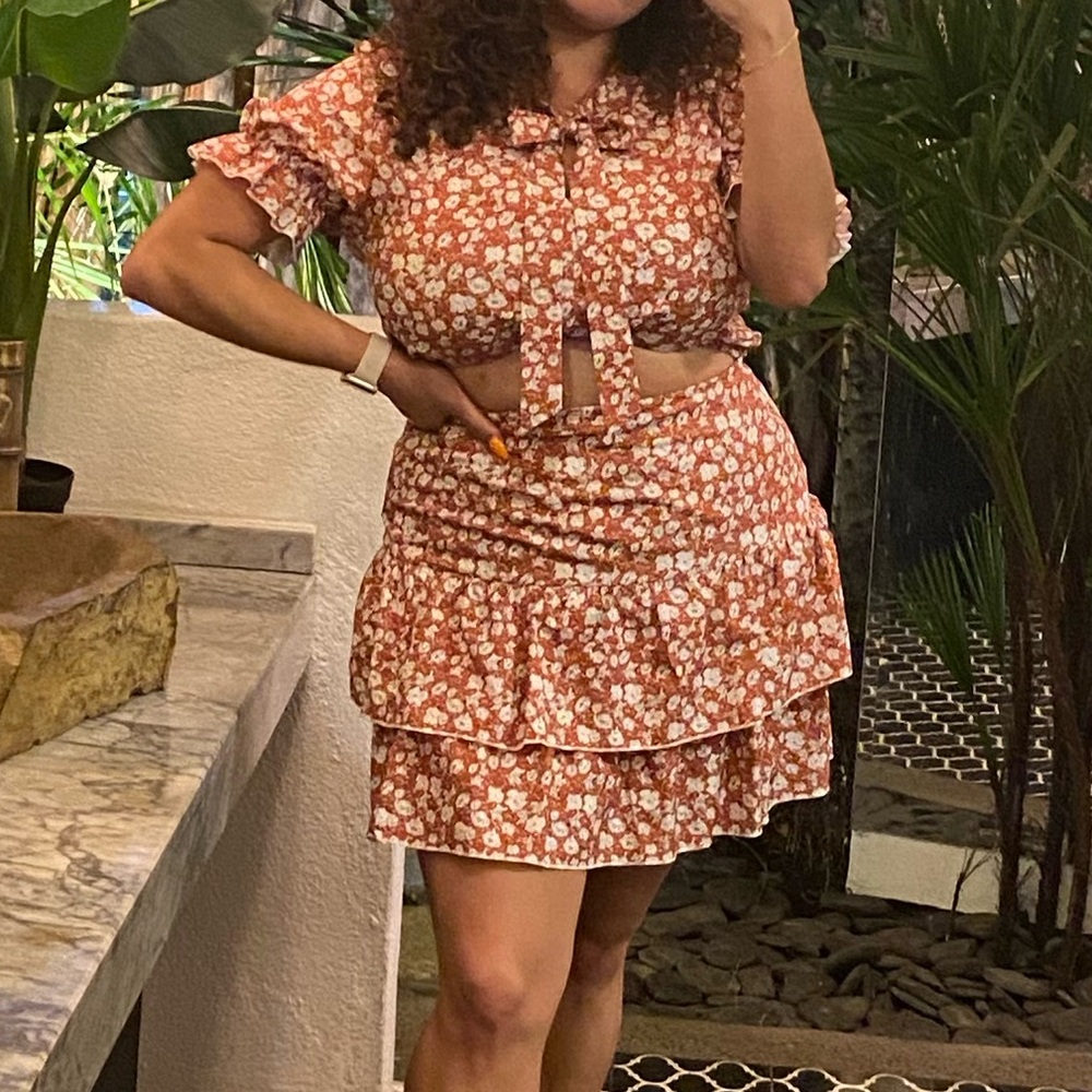 2 Piece Set - Top and Skirt